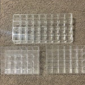 Set of 3 acrylic orginizers